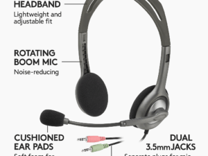 Logitech H110 STEREO Headset (Two port)