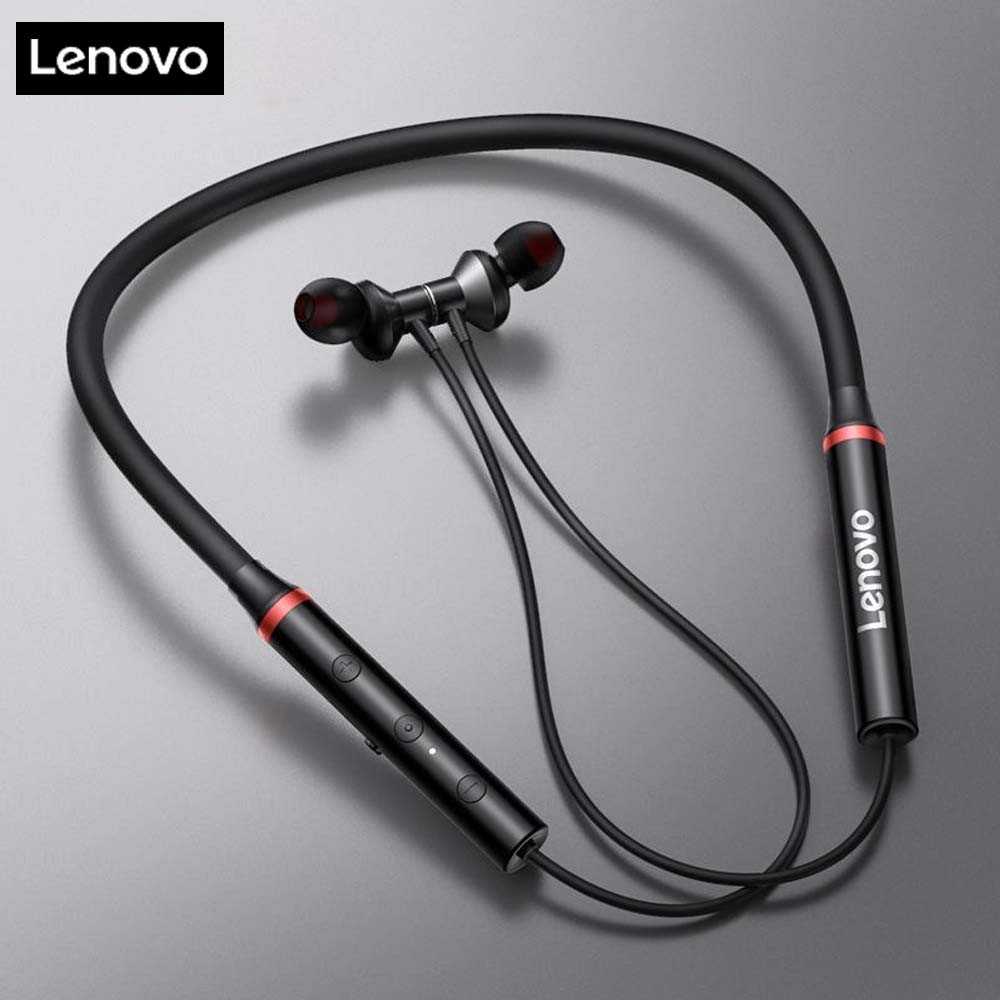 Lenovo HE05X Bluetooth Neckband Earphone Black AR 8005 (1)