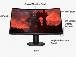 Dell S2722DGM 27" 165Hz QHD Curved Gaming Monitor