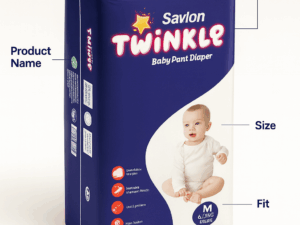 Savlon Twinkle Pant System Baby Diaper (Size M)