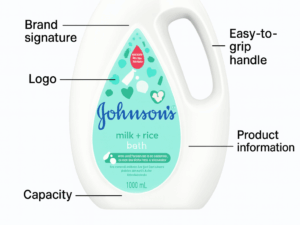 Johnson's Milk + Rice Baby Bath Pump 1L