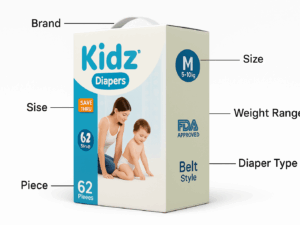 Kidz Belt System Baby Diaper (M Size)