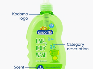 Kodomo Baby Hair and Body Wash 400ml
