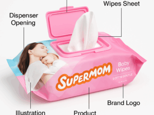 Supermom Premium Mild Baby Wipes (120pcs Pack)