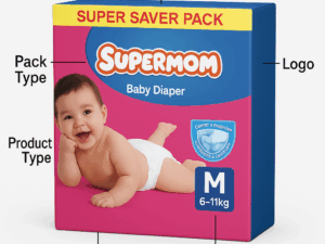 Supermom Belt System Baby Diaper (M Size)