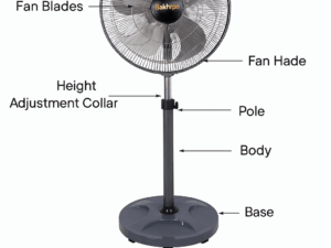 Pakhtun Zefiro 20" Stand Fan With Remote