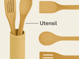 Bamboo & Wood Kitchen Cooking Spoon – 5 Pcs Set