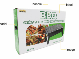 Portable BBQ Grill with Foldable Stand – Heavy-Duty Stainless Steel (TL-372)
