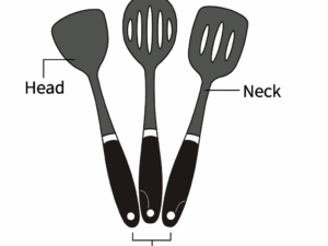 Silicone Non-Stick Spoon – Premium Quality (3 Pcs Set, Black)