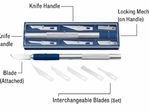 Precision Hobby Knife – Stainless Steel Craft Cutter (7 Pcs Set)
