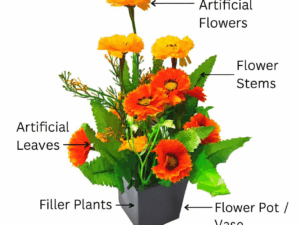 Artificial Flower Vase – For Decoration