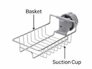 Stainless Steel Faucet Rack – Kitchen Sink Organizer (1 Pc)