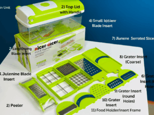 Nicer Dicer 15 in 1 Vegetable & Fruit Chopper – Stainless Steel Blades