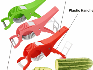 Vegetable & Fruit Multi Cutter with Peeler – Multicolor