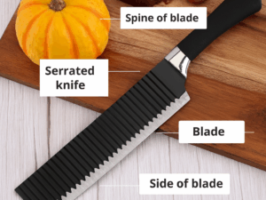 8 Inch Kitchen Knife – Stainless Steel Blade with Non-Stick Coating & PP Handle