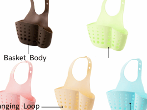 Kitchen Sink Drain Basket – Dishcloth & Sponge Storage Rack