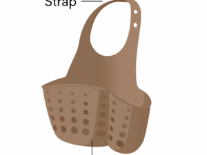 Kitchen Sink Drain Basket – Dish Cloth & Sponge Storage Rack