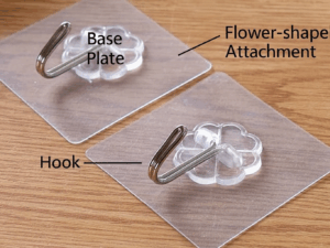 20 Pcs Transparent Self-Adhesive Hooks – For Bathroom, Kitchen, Door & Wall