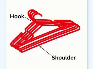 Plastic Cloth Hanger – 6 Pcs Set