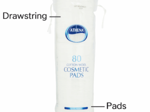 Athena Beaute 100% Cotton Wool Cosmetic Pads – 80pcs