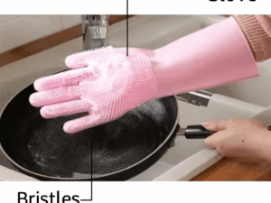 High Quality Silicone Dish Washing Kitchen Hand Gloves