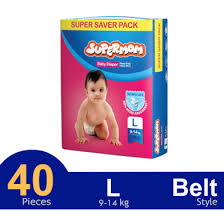 Supermom Belt System Baby Diaper (L Size)