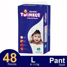 Savlon Twinkle Pant System Baby Diaper (8-15 kg)