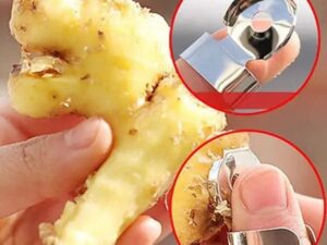 2 Pcs Stainless Steel Garlic & Ginger Cutter Peeler Set