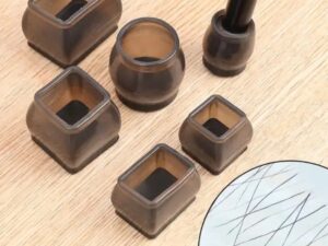 Durable Chair Leg Caps – Transparent PVC Furniture Foot Protector Pads