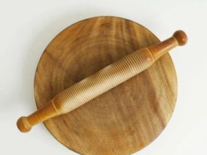 Sheesham Wood Roti Maker – Wooden Piri Belon Set