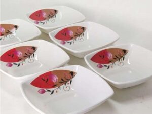 Melamine Bowl Set – 6 Pcs (Square Shape)