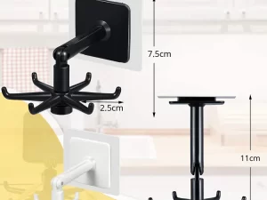 360° Rotating Folding Hook – Self-Adhesive Utility Hook (1 Pc)