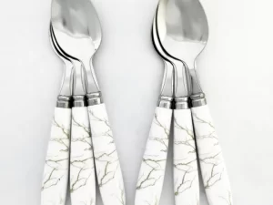 6 Pcs Dinner Spoon Set – With Ceramic Handle