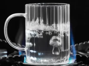 Glass Cappuccino & Tea Cup – Heat Resistant Handle (1 Pc)