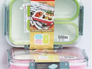 3 Compartment Stainless Steel Lunch Box – For Kids & Office Use