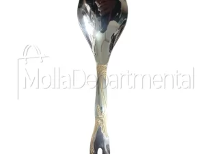 Stainless Steel Big Spoon Set – Golden Design (Heavy Quality)