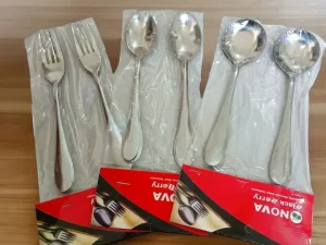 18 Pcs Lightweight Stainless Steel Spoon Set – Silver Color (15cm)