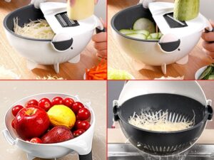 9 in 1 Multifunctional Vegetable Cutter with Drain Basket
