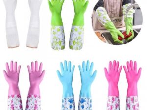 High Quality Silicone Dish Washing Kitchen Hand Gloves – 1 Pair