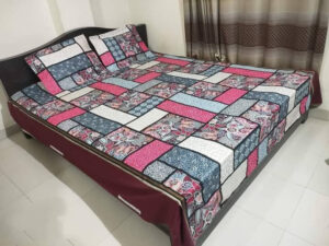 Luxury Twill Cotton Bed Sheet – King Size (4 Pcs Set)