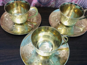 Brass Cup Pirich – 3 Piece Set (Pitol)