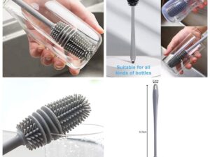 Silicone Glass / Cup / Bottle Cleaning Brush – Glass Cleaner