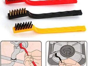 3 Pcs Mini Wire Brush Cleaning Tool Kit – Kitchen & Household Use