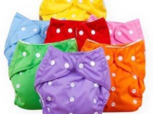 Baby Washable Cloth Diaper – Adjustable Cotton with 3-Layer Pad (1 Pc)