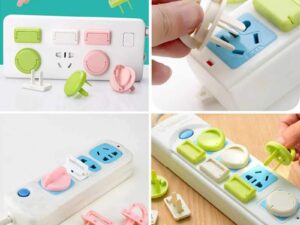 10-Piece Kids Electric Socket Safety Covers – With Token Lock