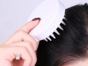 Silicone Shampoo Brush – Scalp Massager & Bath Scrubber (1 Pc)
