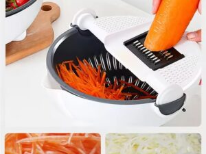 Kitchen Multi-Functional Shredder – 9 in 1 Slicer, Drain Basket & Grater