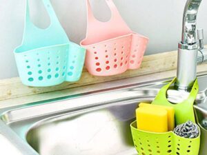 Kitchen Sink Sponge Holder – Storage Basket & Rack