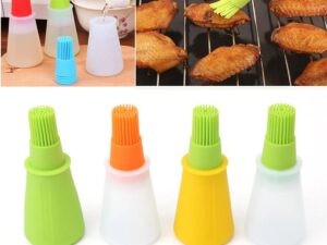 1 Pc Silicone Barbecue Brush Bottle – BBQ, Honey & Oil Basting Tool