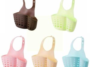 Kitchen Sink Drain Basket – Dish Cloth & Sponge Storage Rack